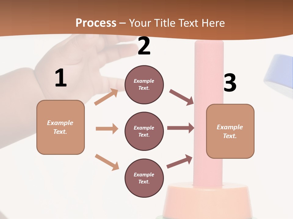 A Baby Is Playing With A Toy In The Middle Of A Presentation PowerPoint Template