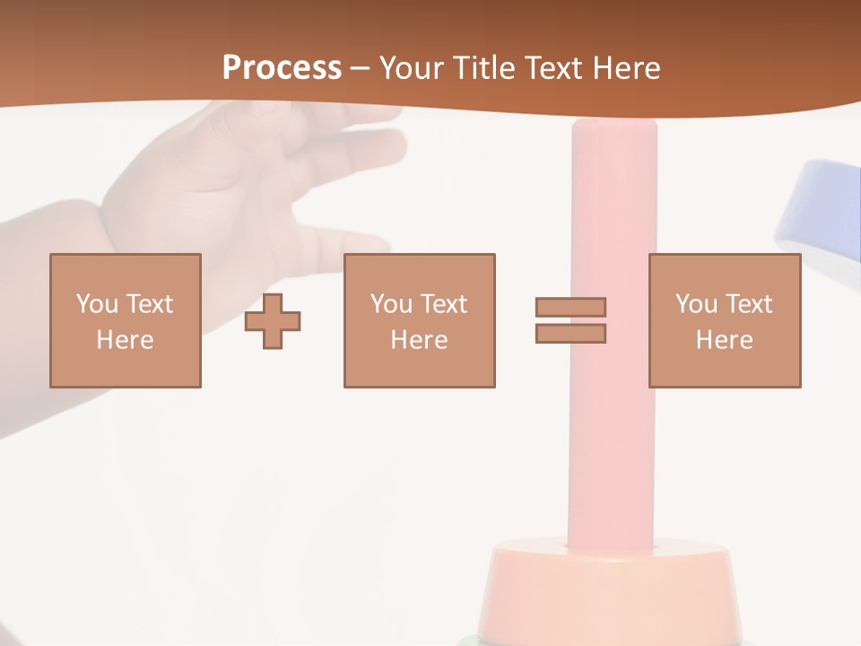 A Baby Is Playing With A Toy In The Middle Of A Presentation PowerPoint Template