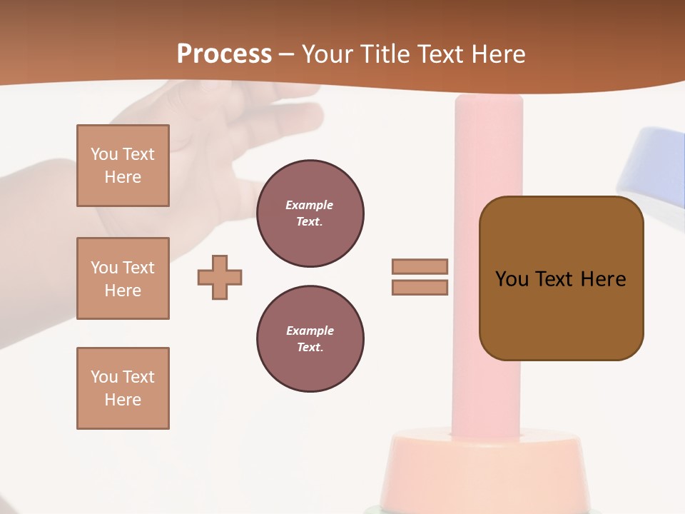 A Baby Is Playing With A Toy In The Middle Of A Presentation PowerPoint Template