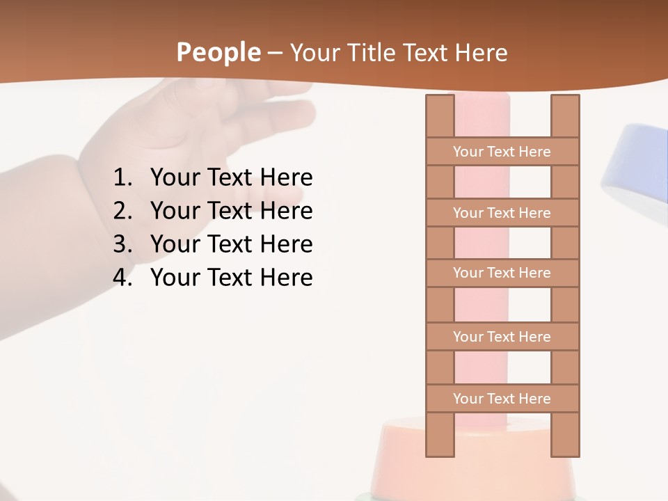 A Baby Is Playing With A Toy In The Middle Of A Presentation PowerPoint Template