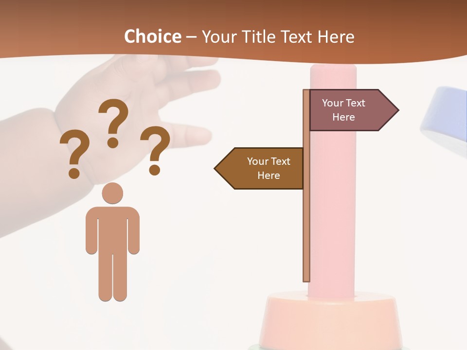 A Baby Is Playing With A Toy In The Middle Of A Presentation PowerPoint Template