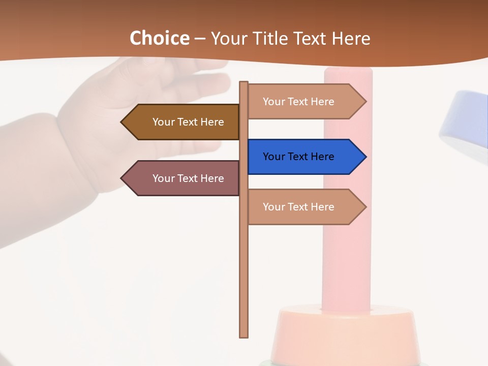 A Baby Is Playing With A Toy In The Middle Of A Presentation PowerPoint Template