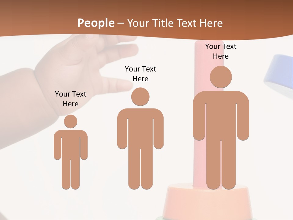 A Baby Is Playing With A Toy In The Middle Of A Presentation PowerPoint Template