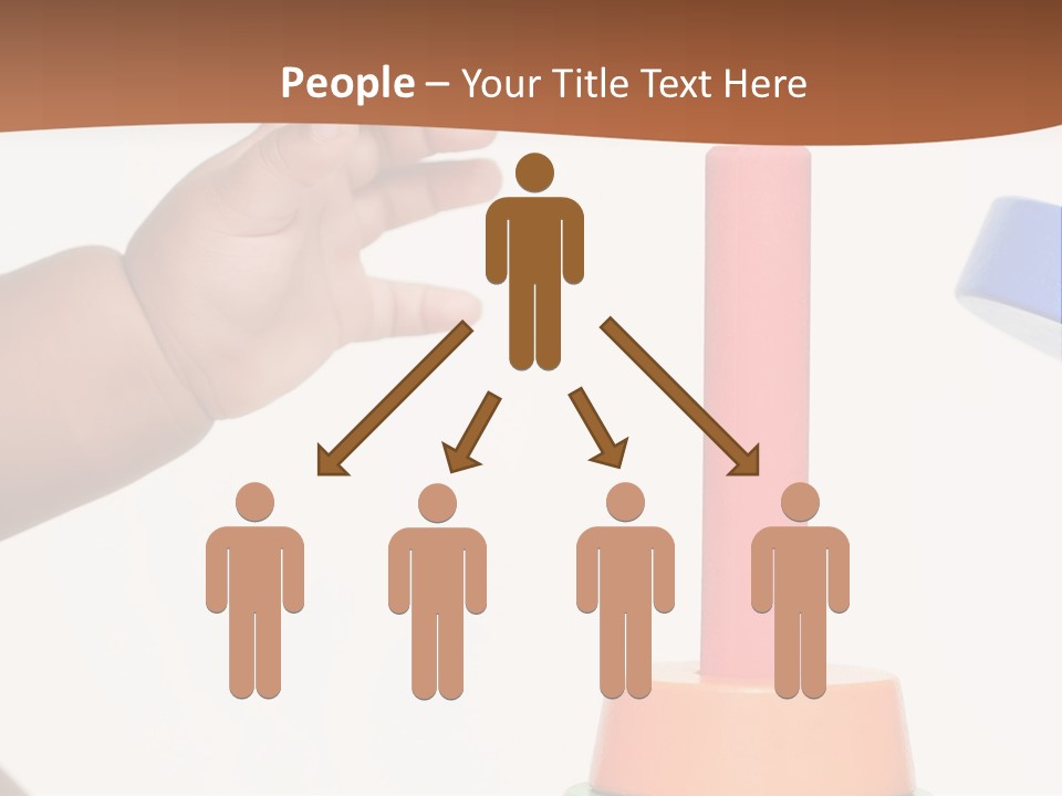 A Baby Is Playing With A Toy In The Middle Of A Presentation PowerPoint Template