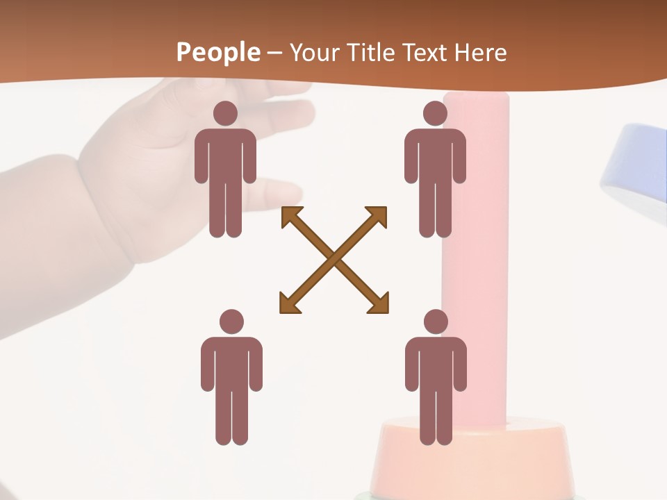 A Baby Is Playing With A Toy In The Middle Of A Presentation PowerPoint Template