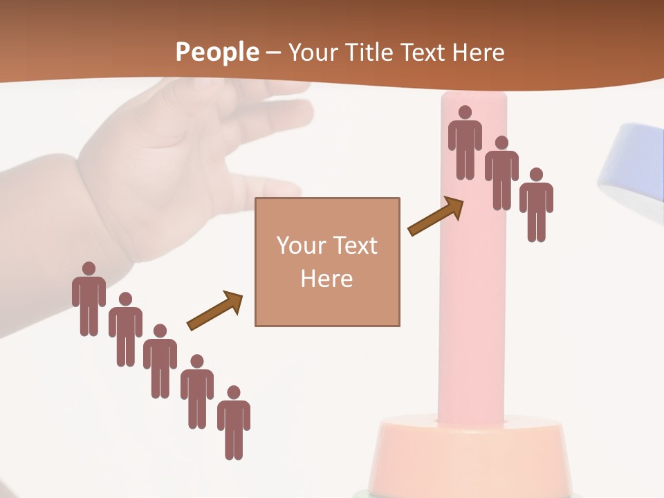 A Baby Is Playing With A Toy In The Middle Of A Presentation PowerPoint Template