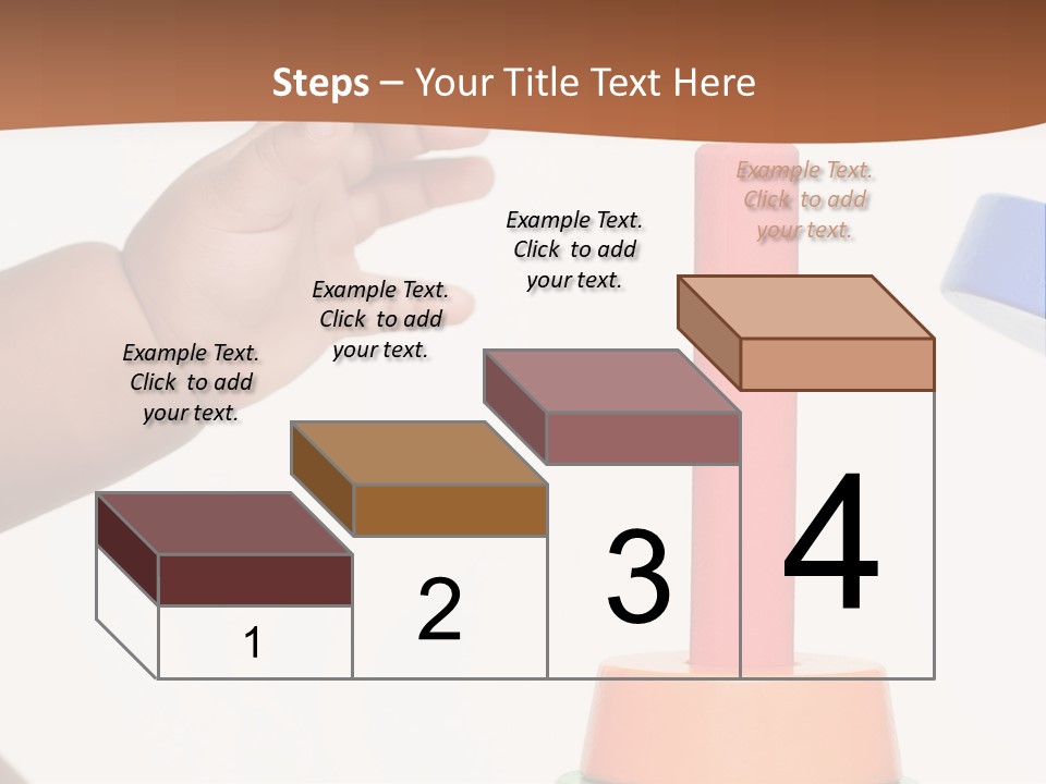A Baby Is Playing With A Toy In The Middle Of A Presentation PowerPoint Template