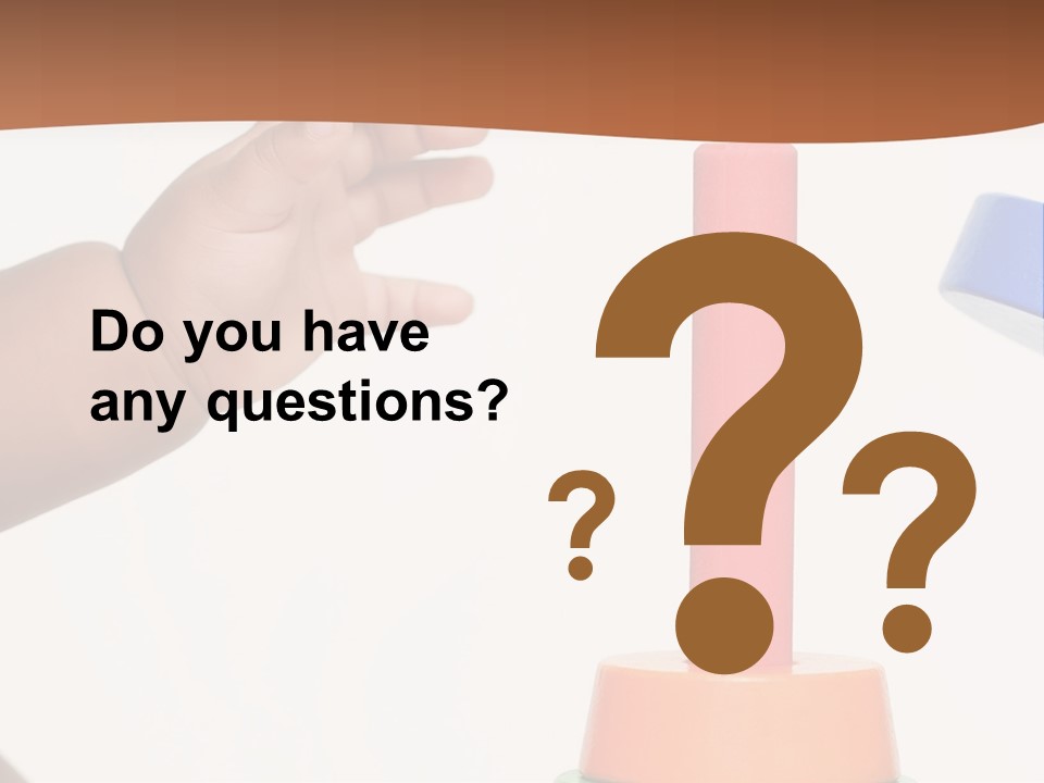 A Baby Is Playing With A Toy In The Middle Of A Presentation PowerPoint Template