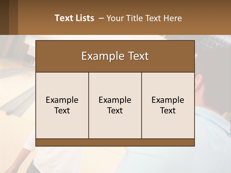 A Man And A Woman Playing A Game Of Bowling PowerPoint Template