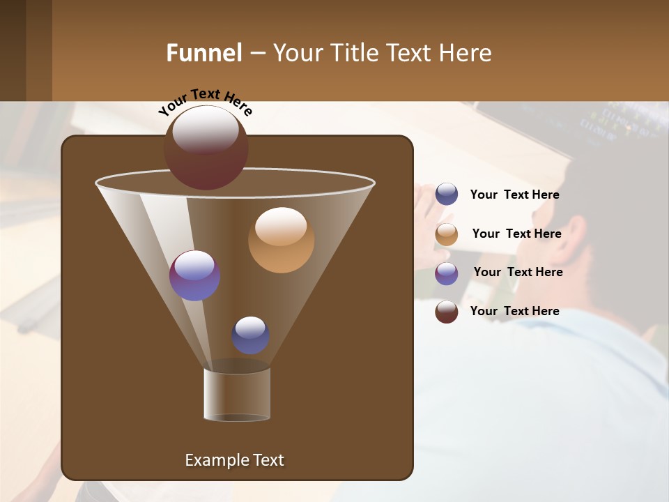 A Man And A Woman Playing A Game Of Bowling PowerPoint Template