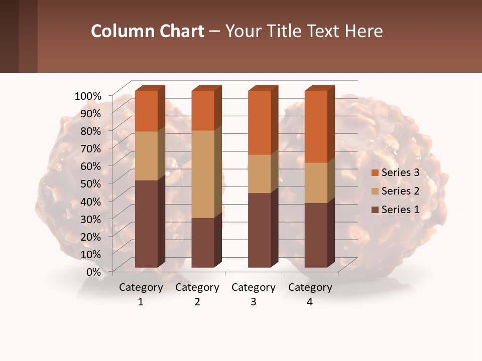 Two Chocolate Balls With Nuts On Top Of Them PowerPoint Template
