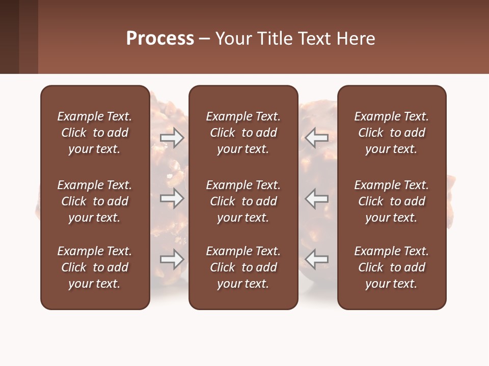 Two Chocolate Balls With Nuts On Top Of Them PowerPoint Template