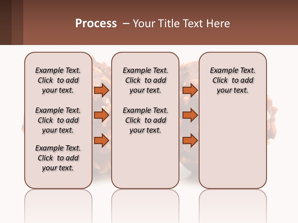 Two Chocolate Balls With Nuts On Top Of Them PowerPoint Template