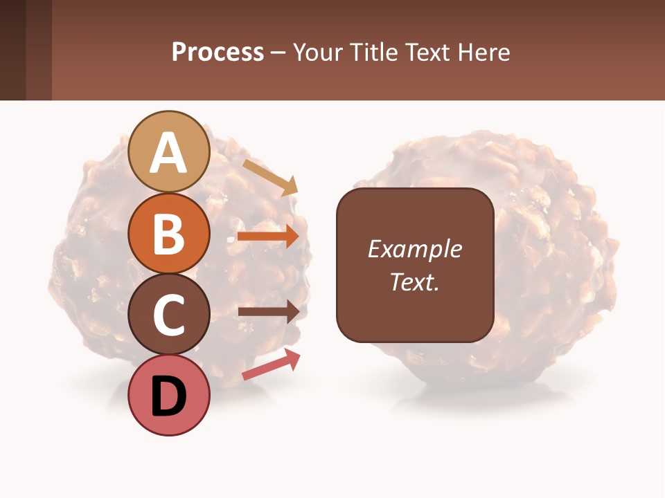 Two Chocolate Balls With Nuts On Top Of Them PowerPoint Template