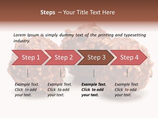 Three Chocolate Balls With Nuts On A White Background PowerPoint Template