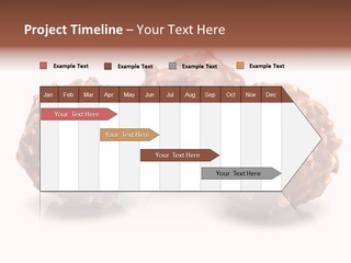 Three Chocolate Balls With Nuts On A White Background PowerPoint Template