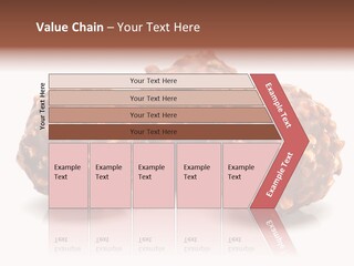 Three Chocolate Balls With Nuts On A White Background PowerPoint Template