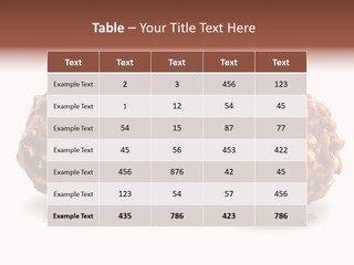 Three Chocolate Balls With Nuts On A White Background PowerPoint Template