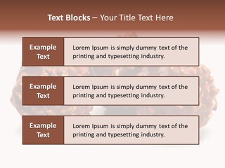 Three Chocolate Balls With Nuts On A White Background PowerPoint Template