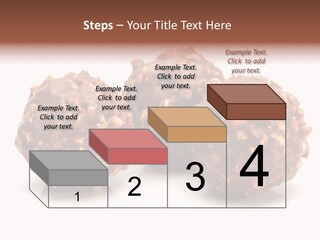 Three Chocolate Balls With Nuts On A White Background PowerPoint Template