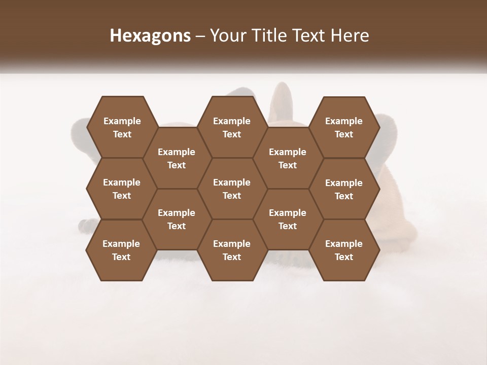 Two Puppies Are Laying Down On A White Carpet PowerPoint Template