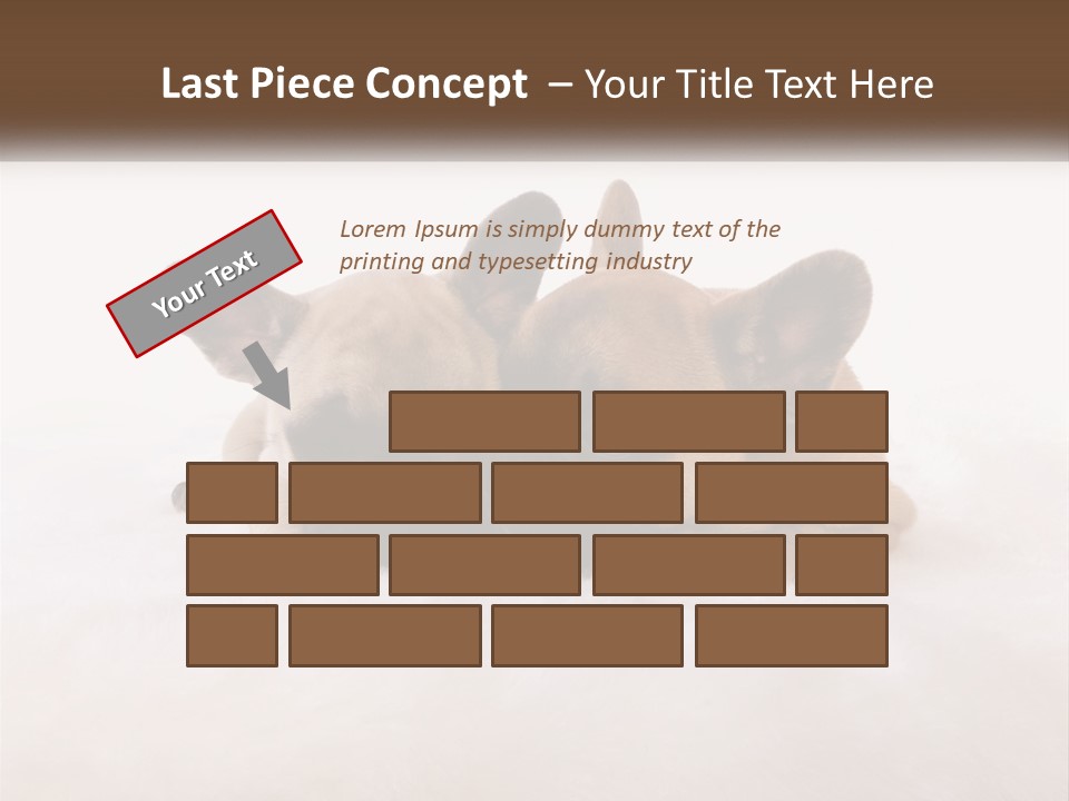 Two Puppies Are Laying Down On A White Carpet PowerPoint Template