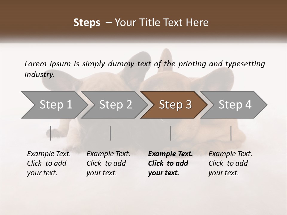Two Puppies Are Laying Down On A White Carpet PowerPoint Template