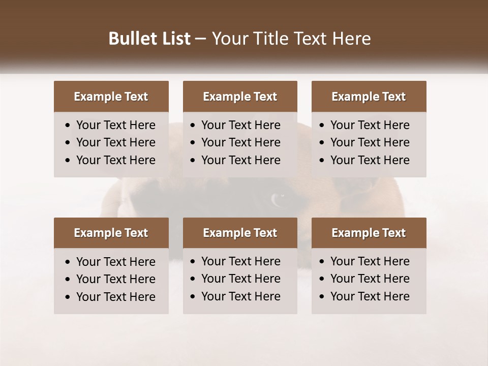 Two Puppies Are Laying Down On A White Carpet PowerPoint Template