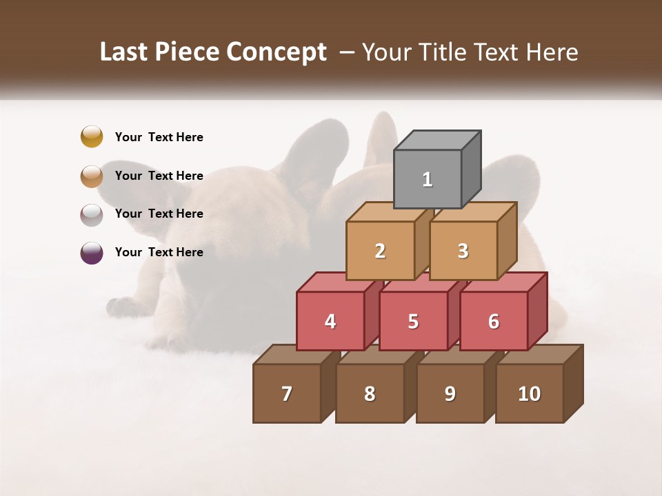 Two Puppies Are Laying Down On A White Carpet PowerPoint Template