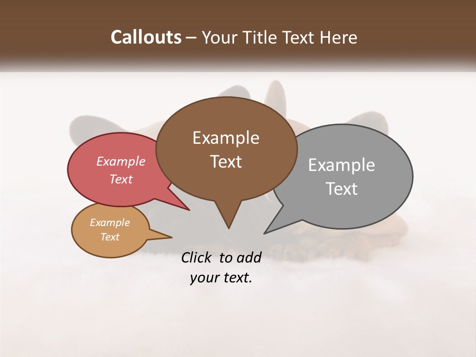 Two Puppies Are Laying Down On A White Carpet PowerPoint Template