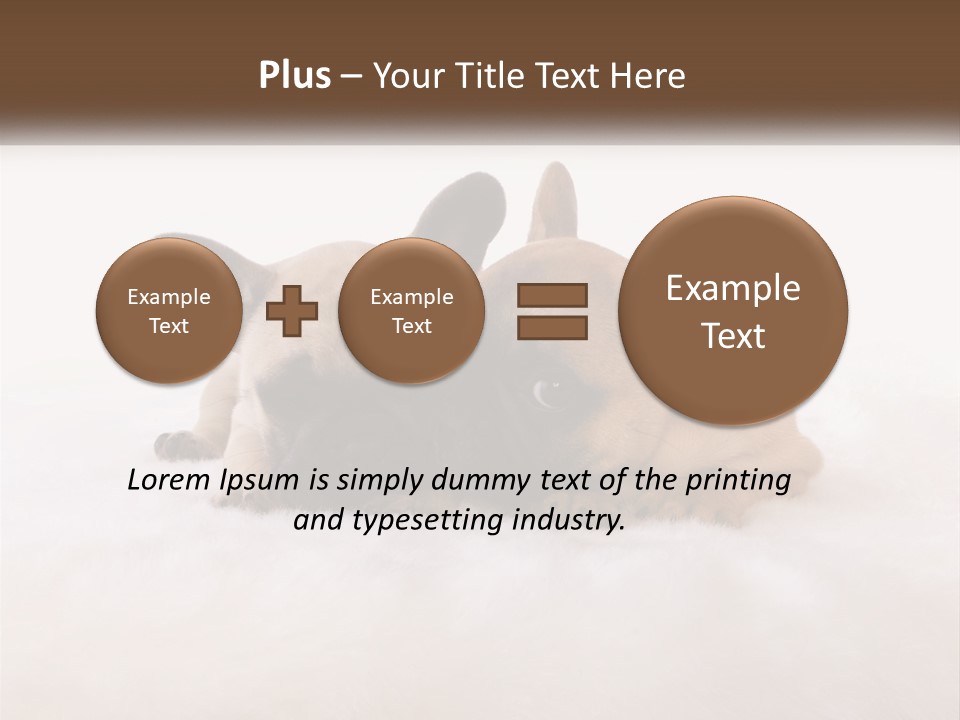 Two Puppies Are Laying Down On A White Carpet PowerPoint Template