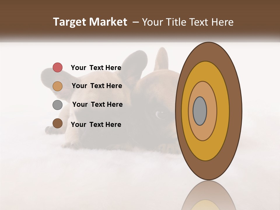 Two Puppies Are Laying Down On A White Carpet PowerPoint Template