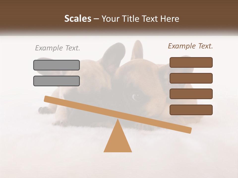 Two Puppies Are Laying Down On A White Carpet PowerPoint Template