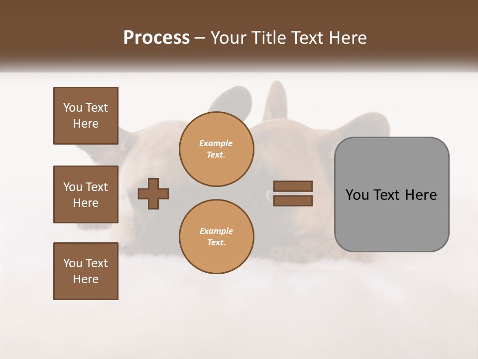 Two Puppies Are Laying Down On A White Carpet PowerPoint Template