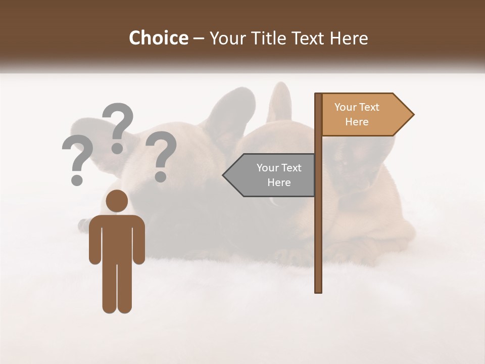 Two Puppies Are Laying Down On A White Carpet PowerPoint Template