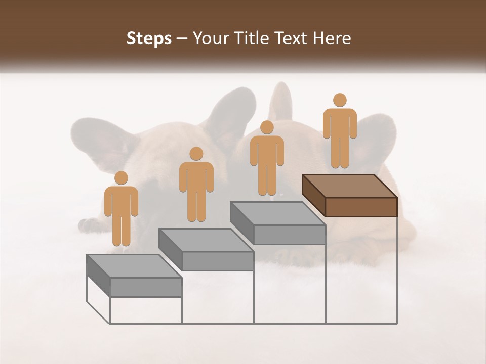 Two Puppies Are Laying Down On A White Carpet PowerPoint Template