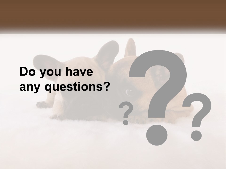 Two Puppies Are Laying Down On A White Carpet PowerPoint Template