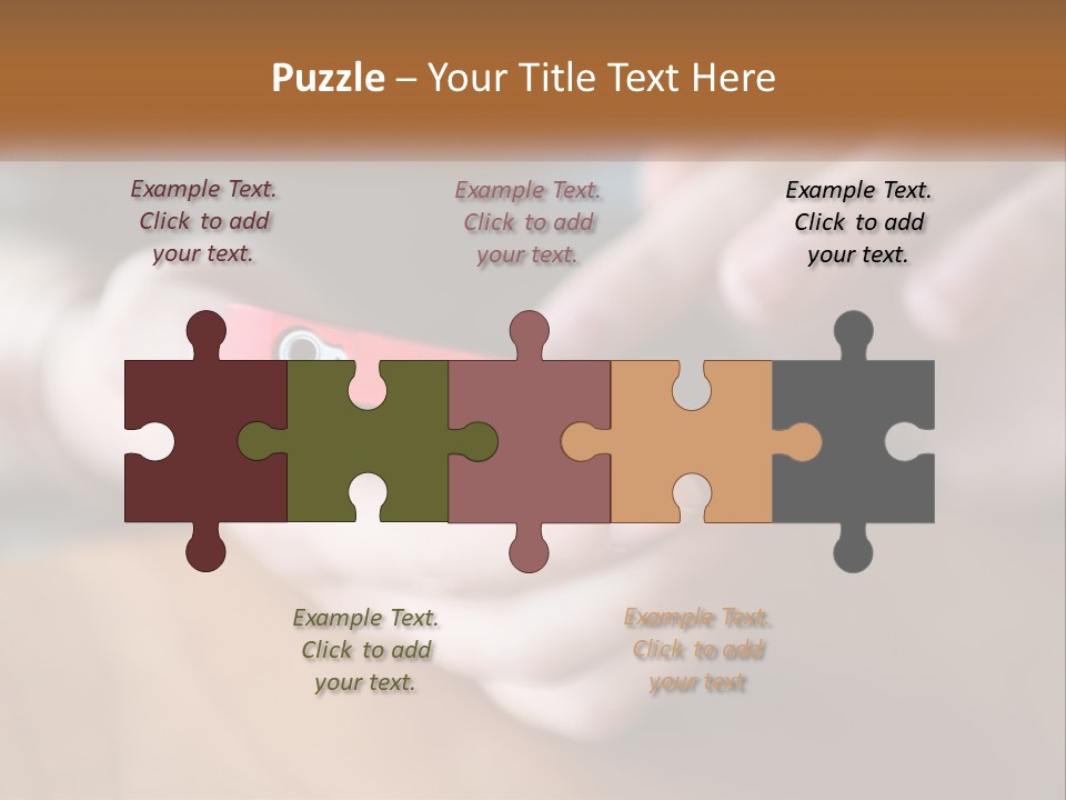 A Person Holding A Cell Phone In Their Hands PowerPoint Template