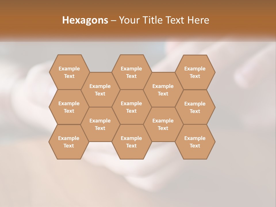 A Person Holding A Cell Phone In Their Hands PowerPoint Template