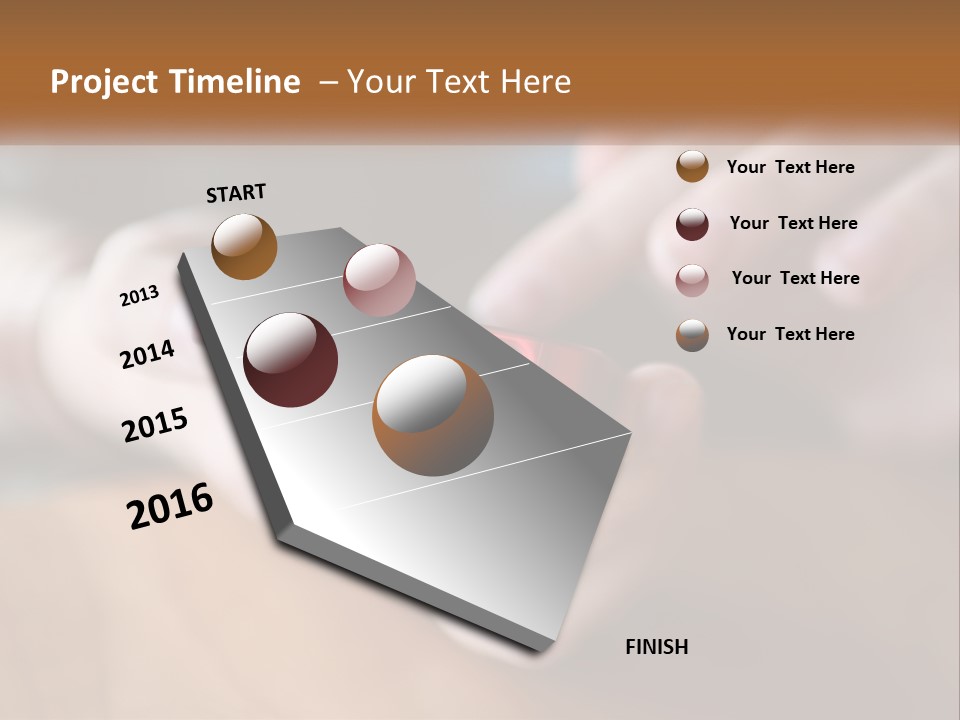 A Person Holding A Cell Phone In Their Hands PowerPoint Template