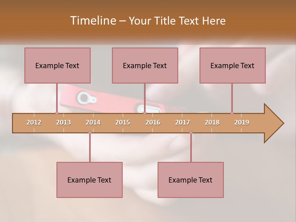 A Person Holding A Cell Phone In Their Hands PowerPoint Template