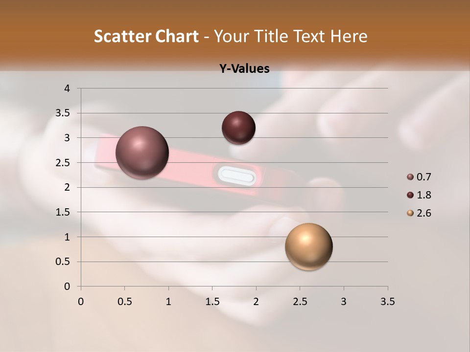 A Person Holding A Cell Phone In Their Hands PowerPoint Template