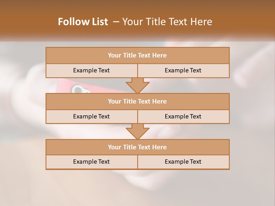 A Person Holding A Cell Phone In Their Hands PowerPoint Template