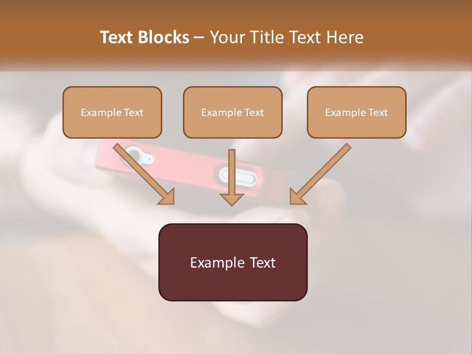 A Person Holding A Cell Phone In Their Hands PowerPoint Template