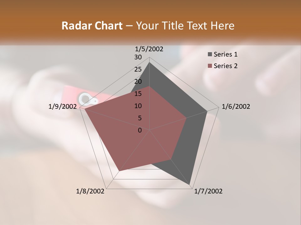 A Person Holding A Cell Phone In Their Hands PowerPoint Template