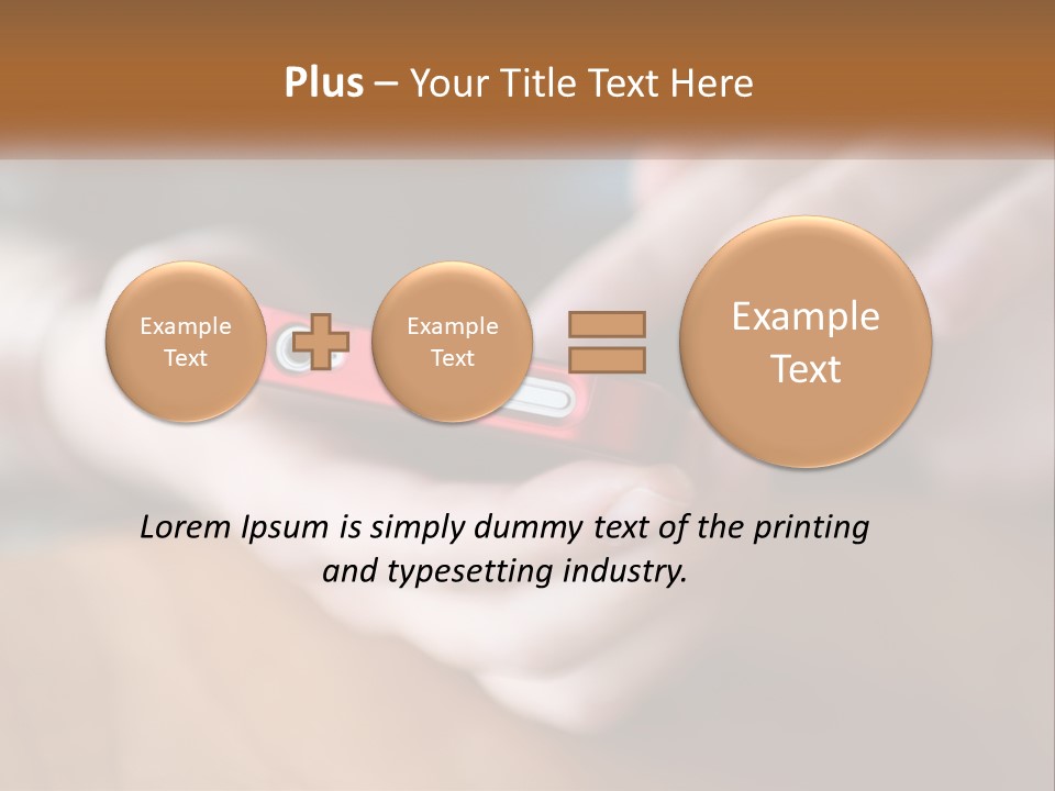 A Person Holding A Cell Phone In Their Hands PowerPoint Template