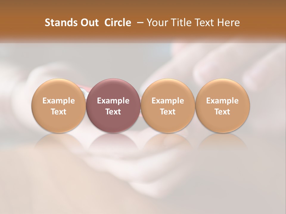 A Person Holding A Cell Phone In Their Hands PowerPoint Template