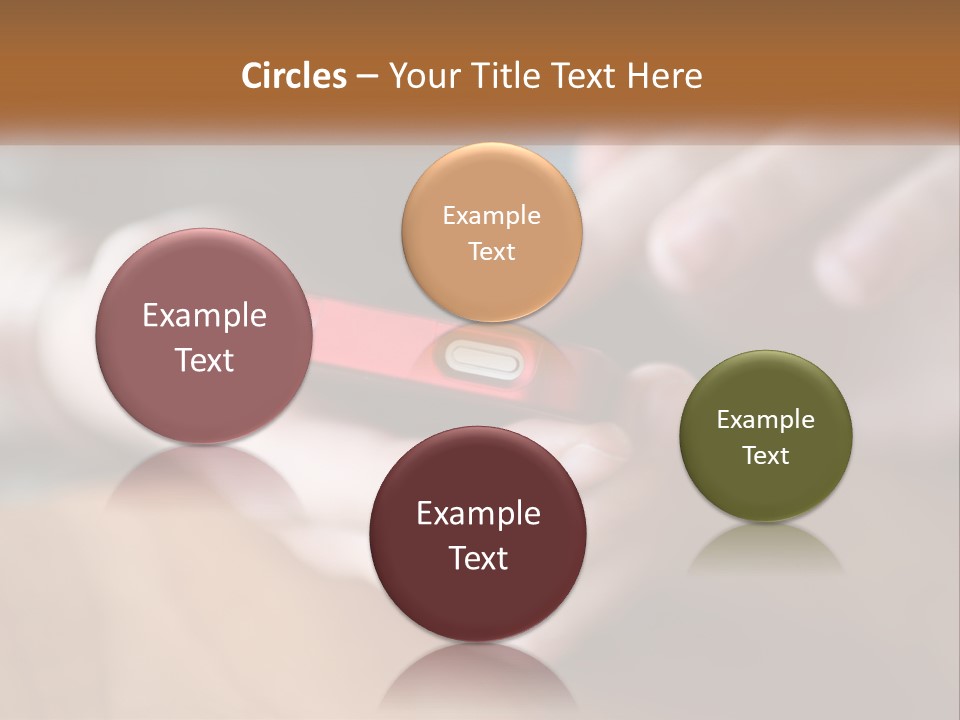 A Person Holding A Cell Phone In Their Hands PowerPoint Template