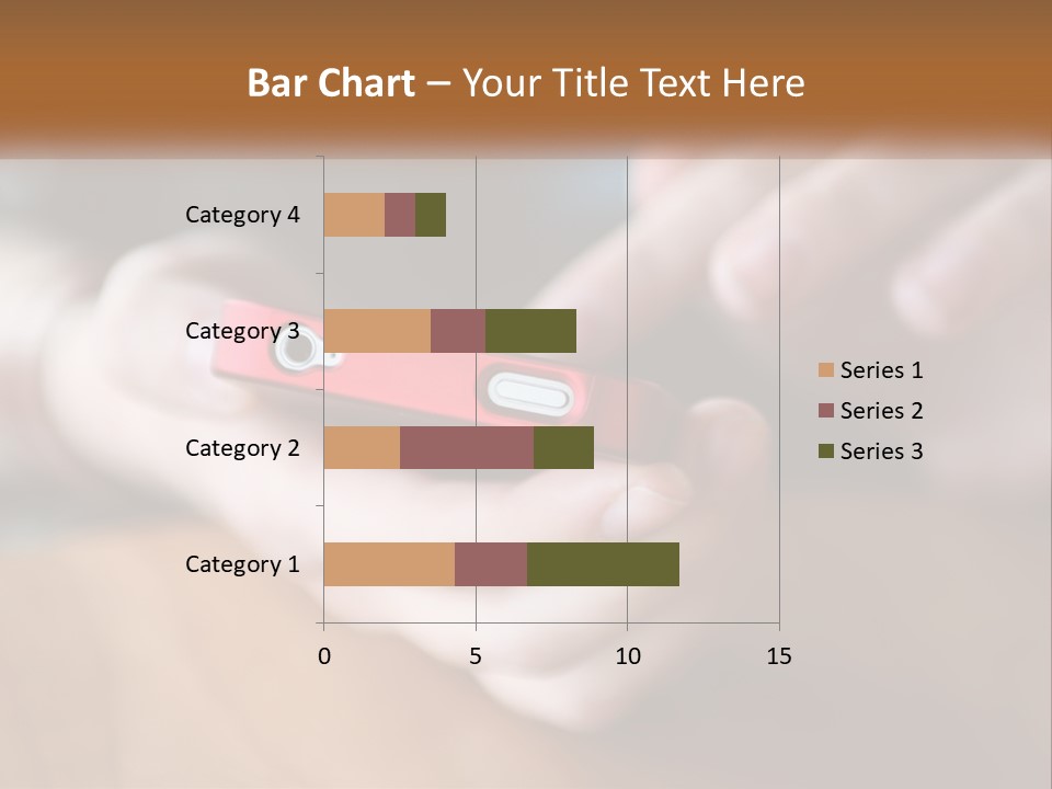 A Person Holding A Cell Phone In Their Hands PowerPoint Template