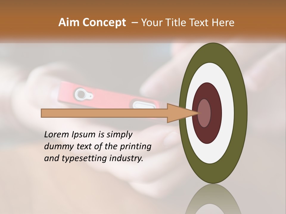 A Person Holding A Cell Phone In Their Hands PowerPoint Template